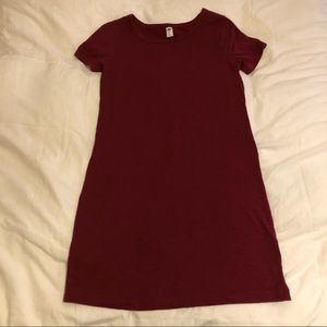Old Navy T Shirt Dress | Burgundy | sz Small